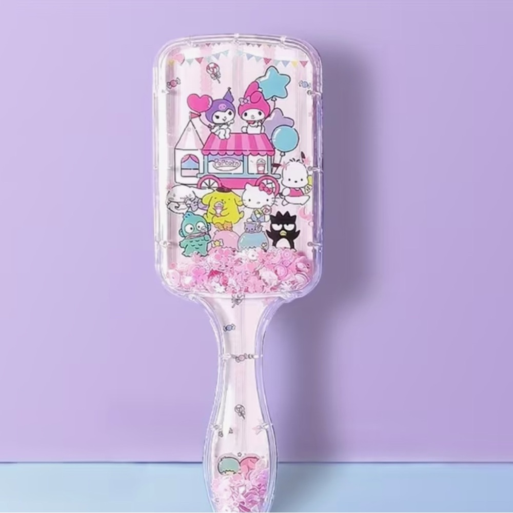 Hello Kitty Pink and Purple Hair Brush